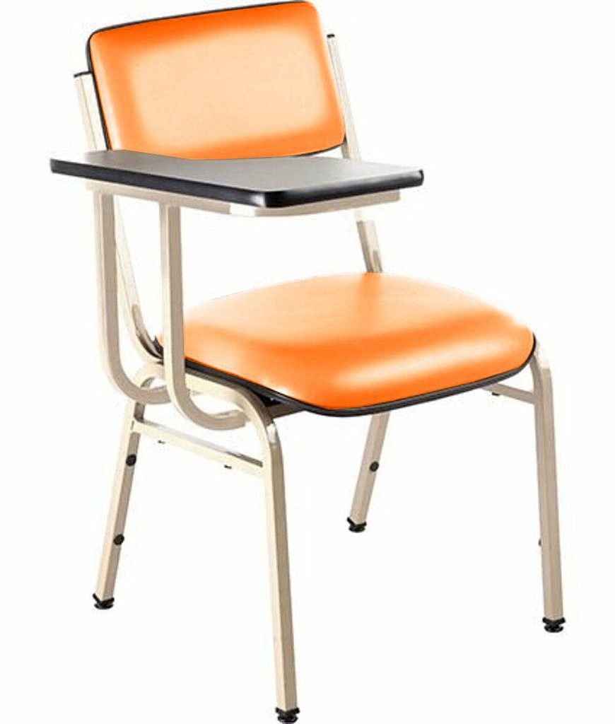 Cadeira Escolar Universitária para Auditórios Linha Hotel Smart Laranja