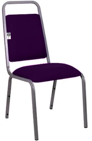 Cadeira Empilhável para Hotelaria Linha Hotel Fremon Roxo