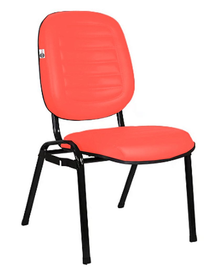 02 Cadeiras Empilhável para Igrejas Evangélicas Linha Holy Vermelho - Imagem 6