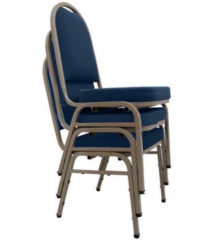 03 Cadeiras para Hotel e Auditório Linha Hotel Azul