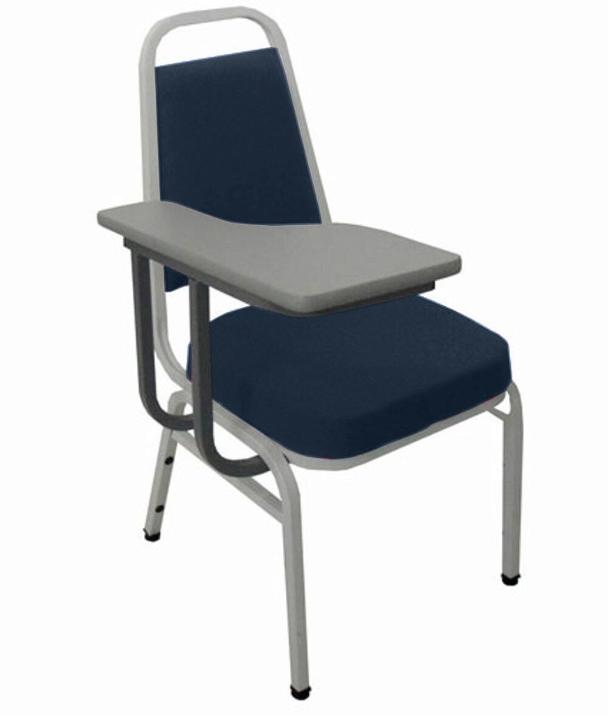 Cadeira Universitária Empilhável Linha Hotel Plus Azul