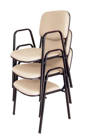 03 Cadeiras para Auditórios Linha Hotel Auditório Bege