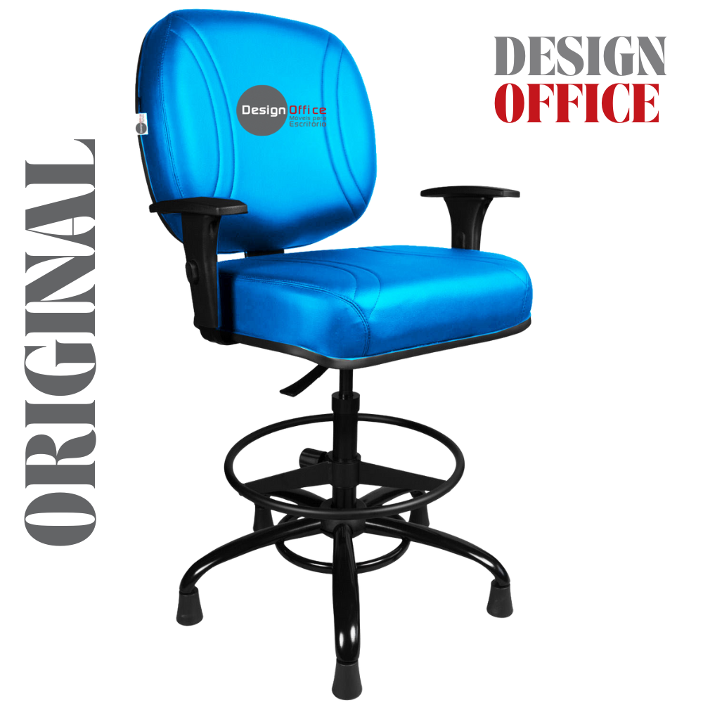 Cadeira Caixa Alta que Suporta até 250kg para Porteiros e Obesos, ideal para Portaria de Prédios e Condomínios - Imagem 3