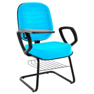 Cadeira Escolar Universitária com prancheta para Escolas e Faculdades Linha Blenda Azul