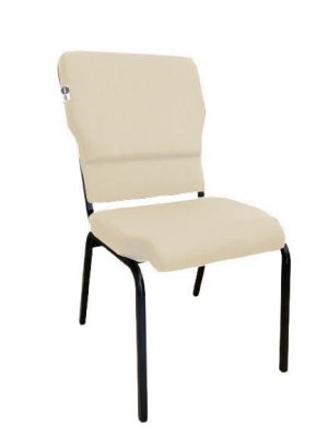 Cadeira Empilhável para Igrejas Evangélicas Linha Church Bege