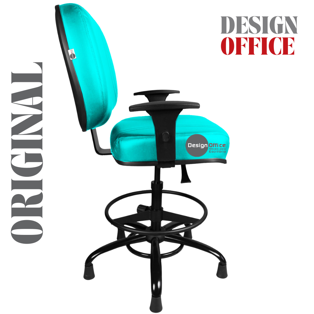 Cadeira Caixa Alta que Suporta até 250kg para Porteiros e Obesos, ideal para Portaria de Prédios e Condomínios - Imagem 5