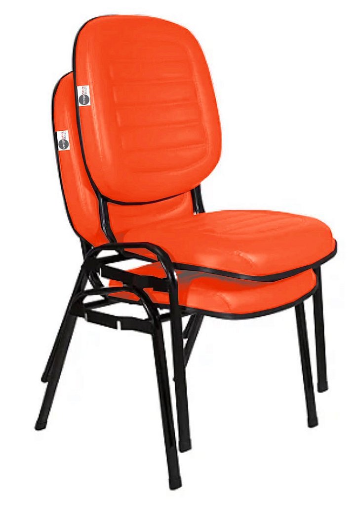 Cadeira Empilhável para Igrejas Evangélicas Linha Holy Vermelho - Imagem 5