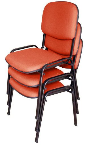 03 Cadeiras para Auditórios Linha Hotel Auditório Vermelho