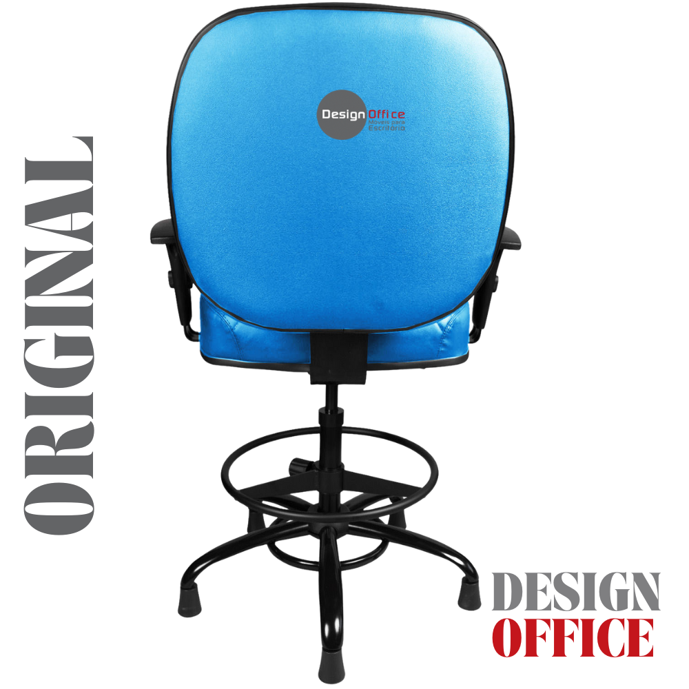 Cadeira Caixa Alta que Suporta até 250kg para Porteiros e Obesos, ideal para Portaria de Prédios e Condomínios - Imagem 6