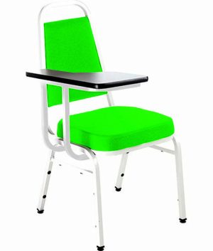 Cadeira Universitária Empilhável Linha Hotel Plus Verde