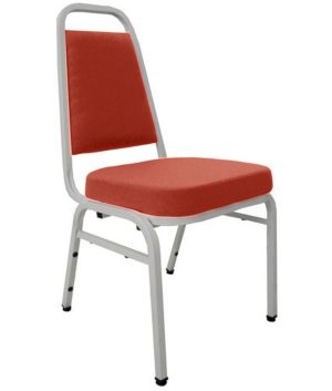 Cadeira Empilhável para Auditórios Linha Hotel Plus Vermelho