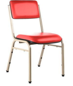 Cadeira Empilhável para Auditórios Linha Hotel Smart Vermelho