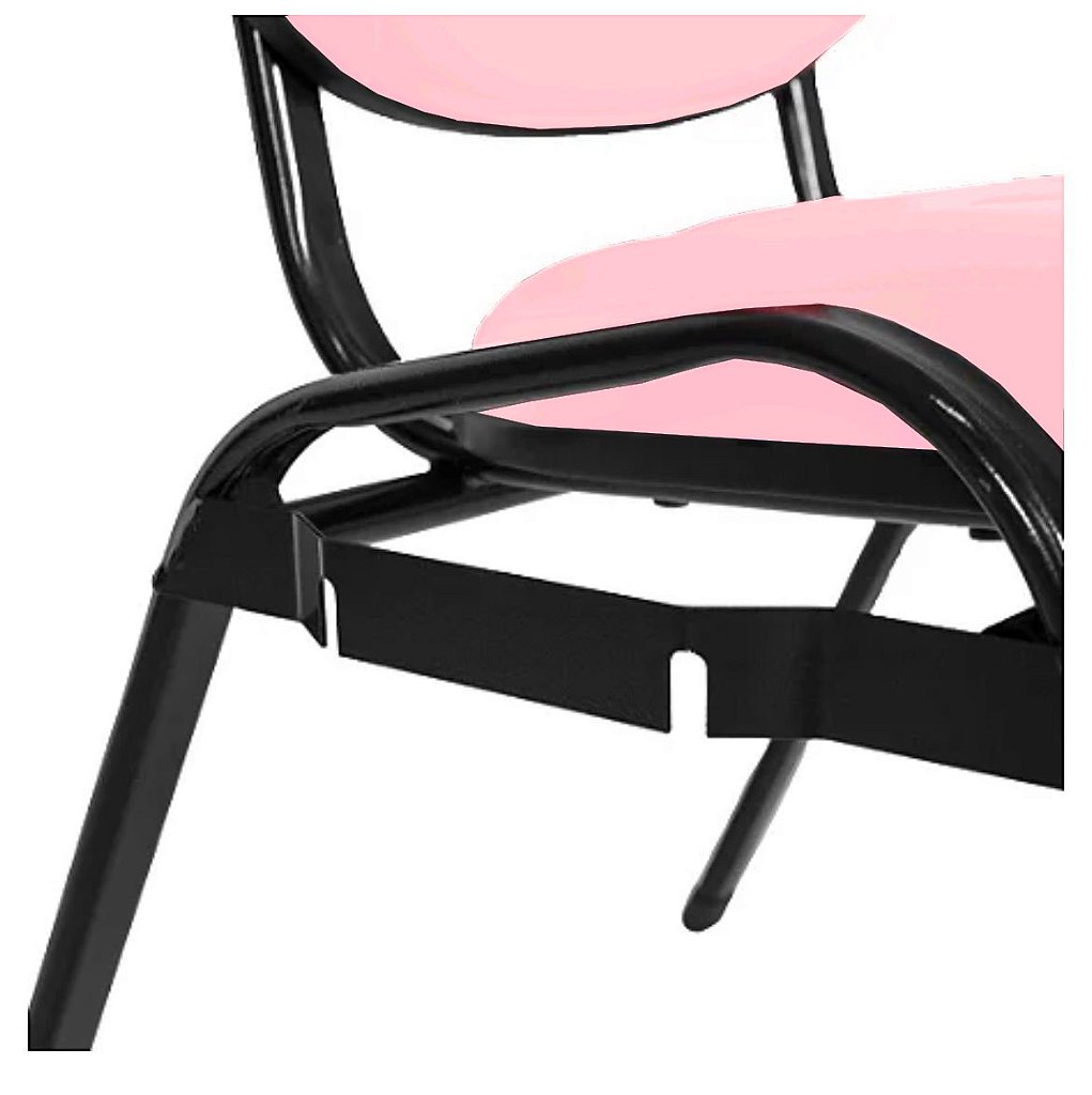 Cadeira Empilhável para Igrejas Evangélicas Linha Holy Rosa - Imagem 4