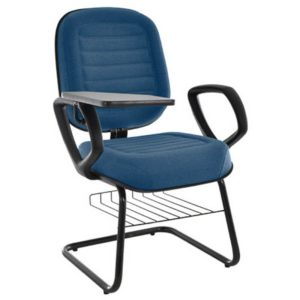 Cadeira Escolar Universitária com prancheta para Escolas e Faculdades Linha Blenda Azul