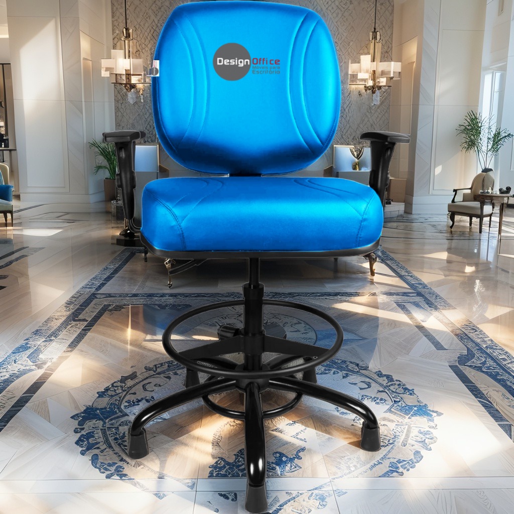 Cadeira Caixa Alta que Suporta até 250kg para Porteiros e Obesos, ideal para Portaria de Prédios e Condomínios - Imagem 2