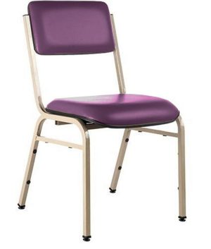 Cadeira Empilhável para Auditórios Linha Hotel Smart Roxo