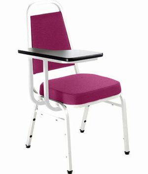 Cadeira Universitária Empilhável Linha Hotel Plus Rosa