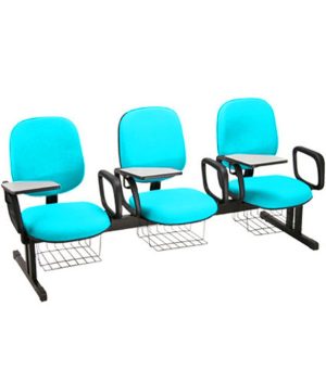 Cadeira Escolar em longarina para Escolas Linha Uno Verde