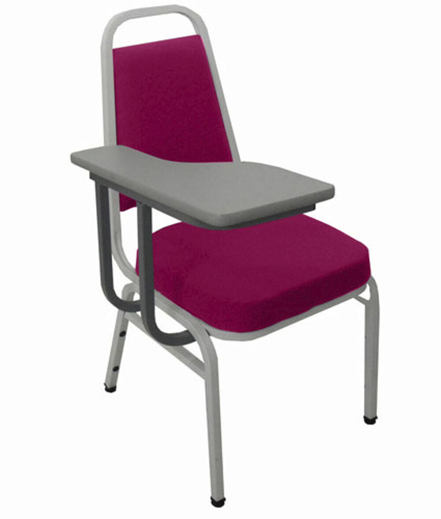 Cadeira Universitária Empilhável Linha Hotel Plus Rosa