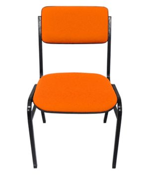 Cadeira Empilhável para Auditórios Linha Hotel Smart Laranja