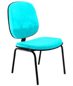 Cadeira para Igrejas Evangélicas Diretor Fixa para Escritório Linha Uno Verde