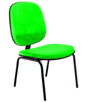 Cadeira para Igrejas Evangélicas Diretor Fixa para Escritório Linha Uno Verde