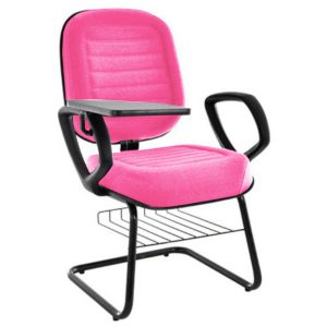 Cadeira Escolar Universitária com prancheta para Escolas e Faculdades Linha Blenda Rosa