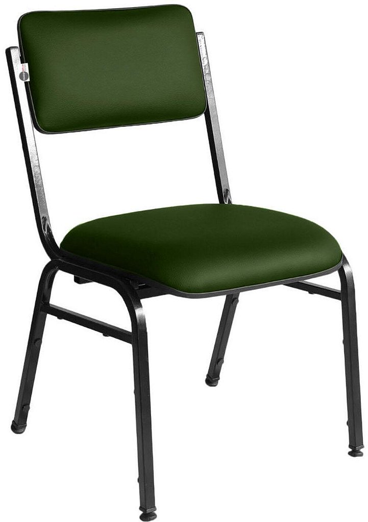 Kit com 3 Cadeiras para Auditórios Linha Hotel Smart Verde - Imagem 3