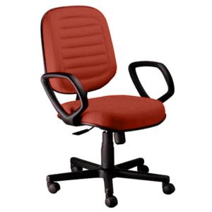 Cadeira Diretor Gomada com Braços Linha Blenda Vermelho