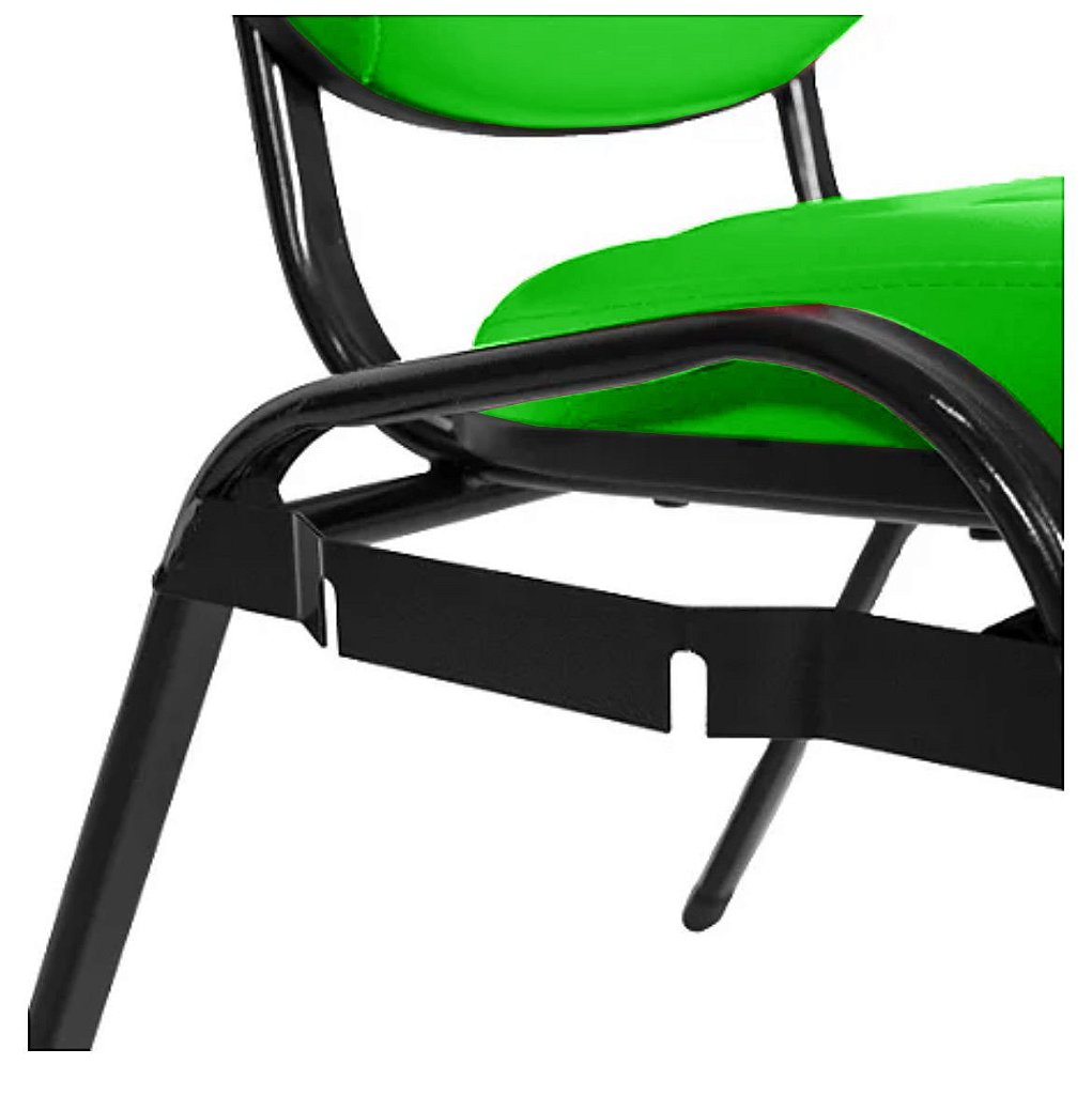 Cadeira Empilhável para Igrejas Evangélicas Linha Holy Verde - Imagem 4