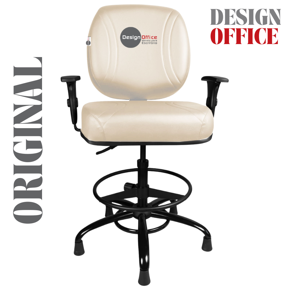 Cadeira Caixa Alta que Suporta até 250kg para Porteiros e Obesos, ideal para Portaria de Prédios e Condomínios - Imagem 4