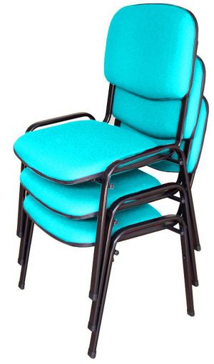 03 Cadeiras para Auditórios Linha Hotel Auditório Verde