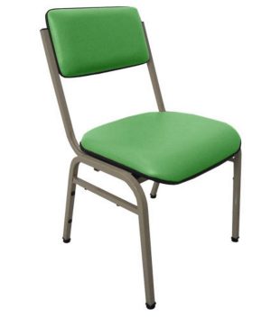 Cadeira Empilhável para Auditórios Linha Hotel Smart Verde