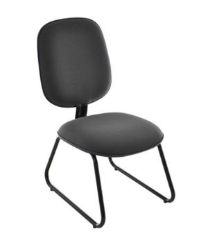 Cadeira para Igrejas Evangélicas Diretor Trapézio para Escritório Linha Uno Preto