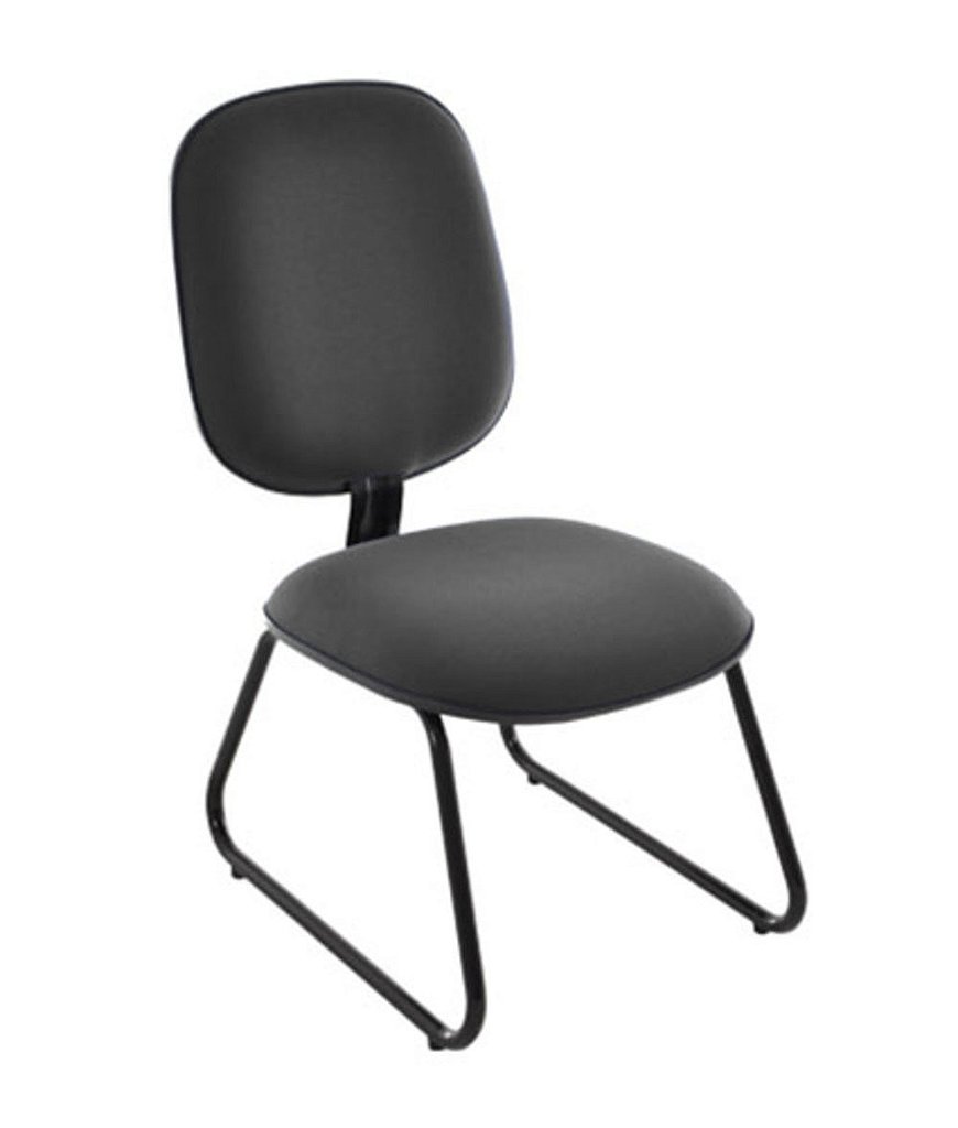 Cadeira para Igrejas Evangélicas Diretor Trapézio para Escritório Linha Uno Preto