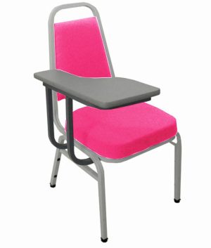 Cadeira Universitária Empilhável Linha Hotel Plus Rosa