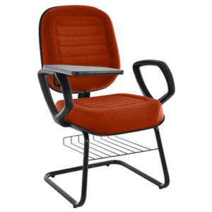 Cadeira Escolar Universitária com prancheta para Escolas e Faculdades Linha Blenda Vermelho