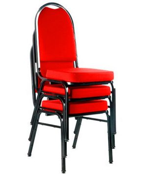 03 Cadeiras para Hotel e Auditório Linha Hotel Vermelho