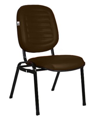 Cadeira Empilhável para Igrejas Evangélicas Linha Holy Marrom