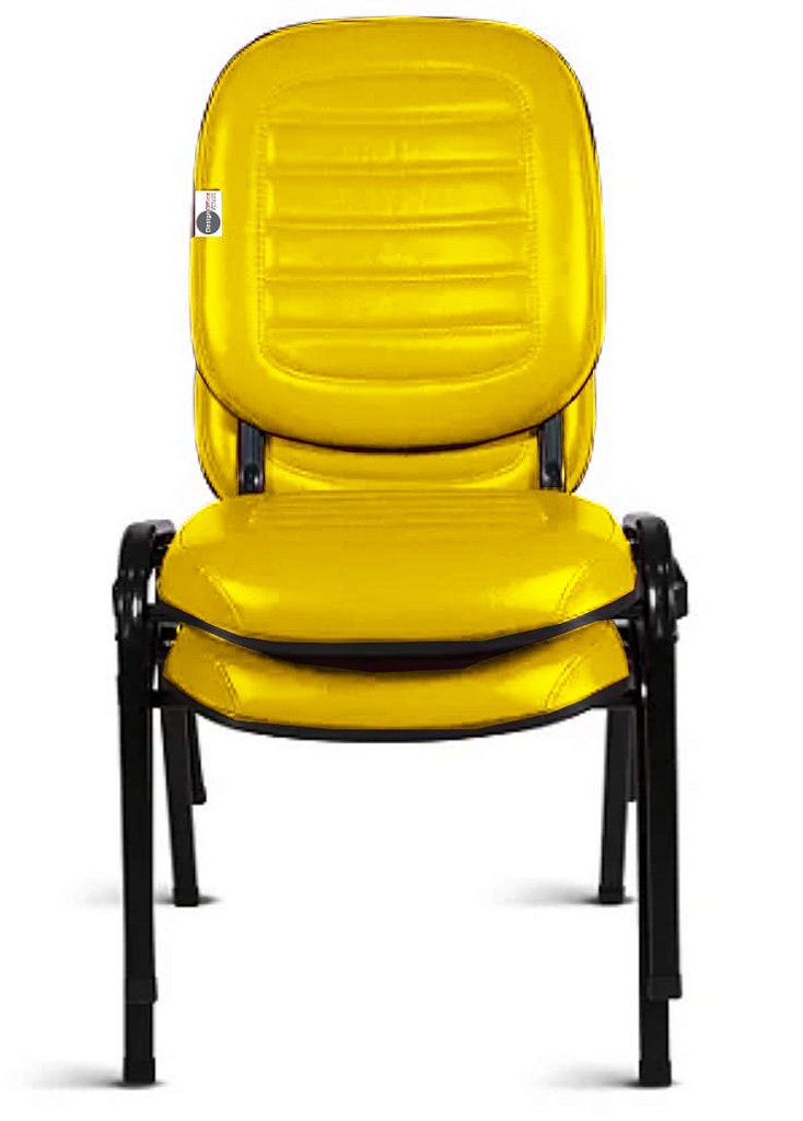 Cadeira Empilhável para Igrejas Evangélicas Linha Holy Amarelo - Imagem 8