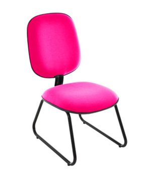 Cadeira para Igrejas Evangélicas Diretor Trapézio para Escritório Linha Uno Rosa