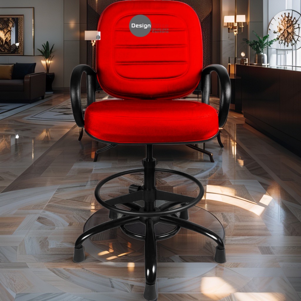 Cadeira Caixa Alta que Suporta até 250kg para Porteiros e Obesos, ideal para Portaria de Prédios e Condomínios - Imagem 2