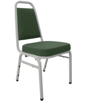 Cadeira Empilhável para Auditórios Linha Hotel Plus Verde