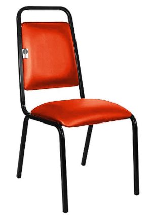Cadeira Empilhável para Hotelaria Linha Hotel Fremon Vermelho