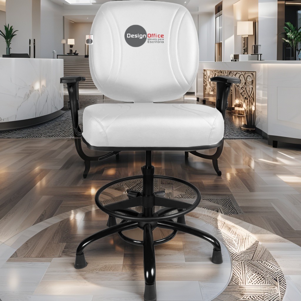 Cadeira Caixa Alta que Suporta até 250kg para Porteiros e Obesos, ideal para Portaria de Prédios e Condomínios - Imagem 2