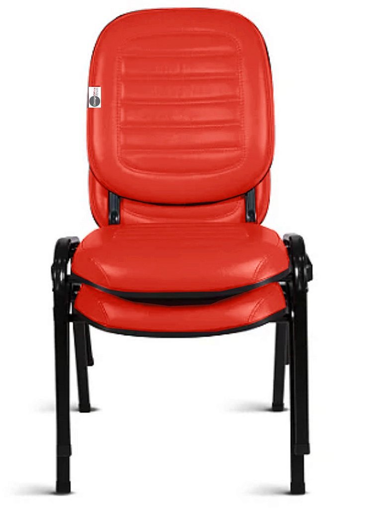 Cadeira Empilhável para Igrejas Evangélicas Linha Holy Vermelho - Imagem 8