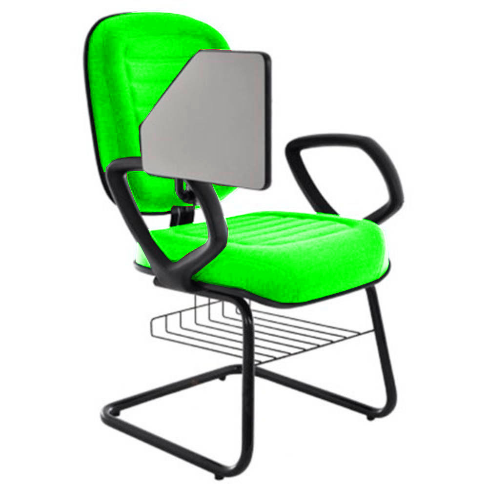Cadeira Escolar Universitária com prancheta para Escolas e Faculdades Linha Blenda Verde - Imagem 2