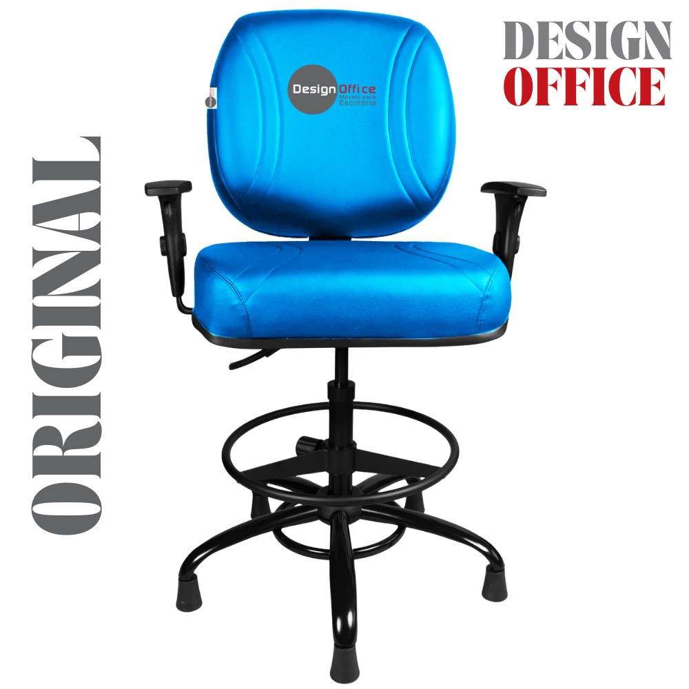 Cadeira Caixa Alta que Suporta até 250kg para Porteiros e Obesos, ideal para Portaria de Prédios e Condomínios - Imagem 4