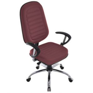 Cadeira para Escritório Presidente Gomada Linha Blenda Vermelho