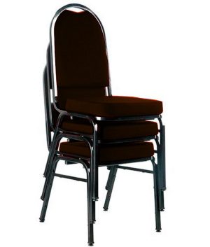 03 Cadeiras para Hotel e Auditório Linha Hotel Marrom